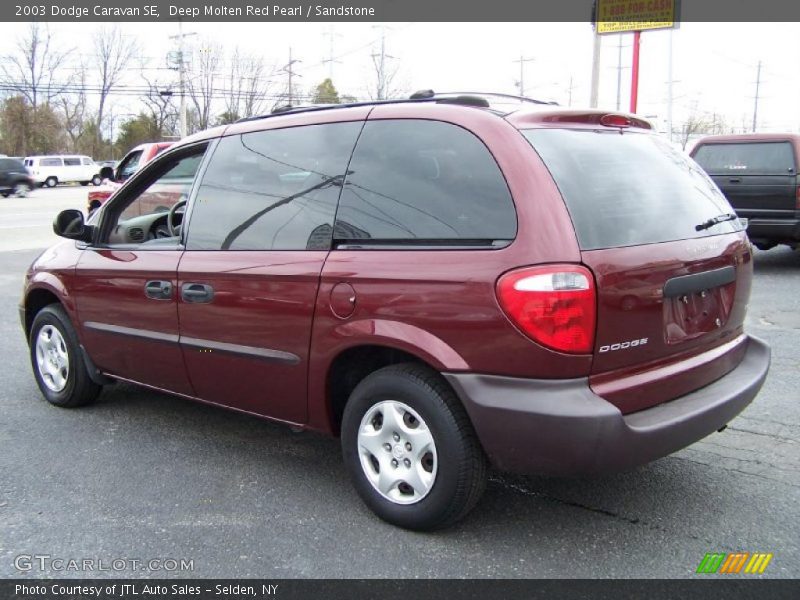 Deep Molten Red Pearl / Sandstone 2003 Dodge Caravan SE