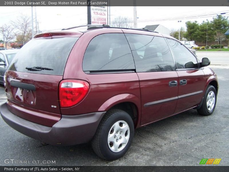 Deep Molten Red Pearl / Sandstone 2003 Dodge Caravan SE