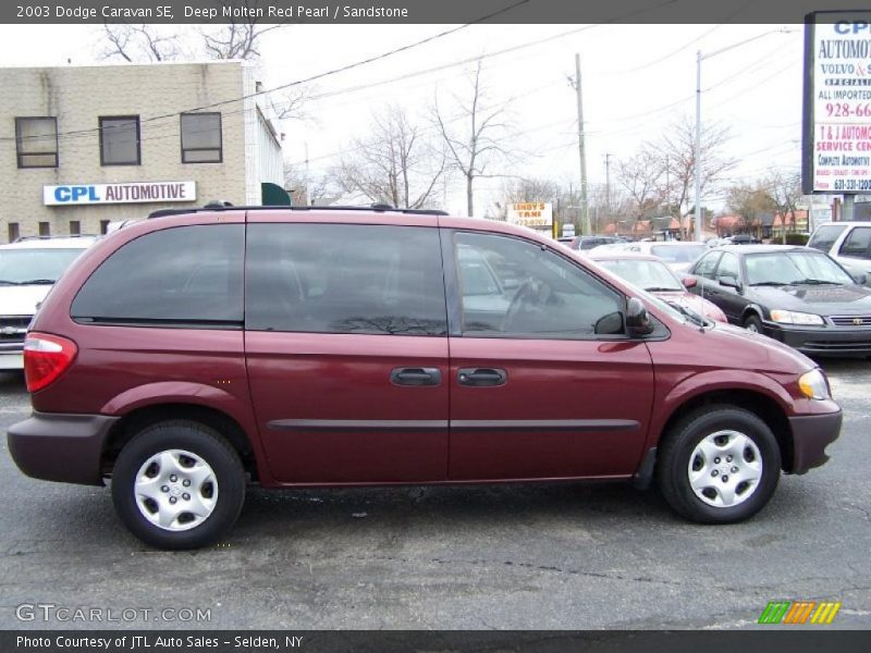 Deep Molten Red Pearl / Sandstone 2003 Dodge Caravan SE