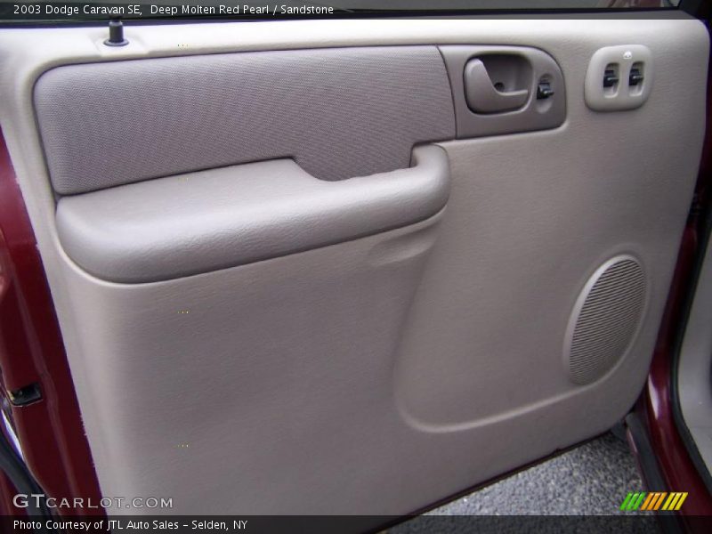 Deep Molten Red Pearl / Sandstone 2003 Dodge Caravan SE