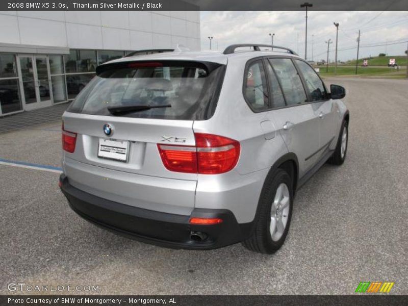 Titanium Silver Metallic / Black 2008 BMW X5 3.0si