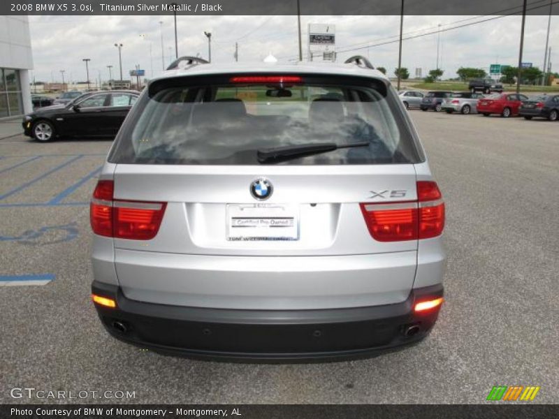 Titanium Silver Metallic / Black 2008 BMW X5 3.0si