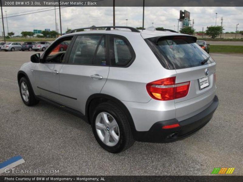 Titanium Silver Metallic / Black 2008 BMW X5 3.0si