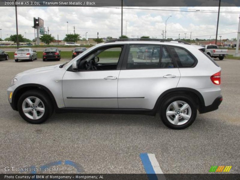 Titanium Silver Metallic / Black 2008 BMW X5 3.0si