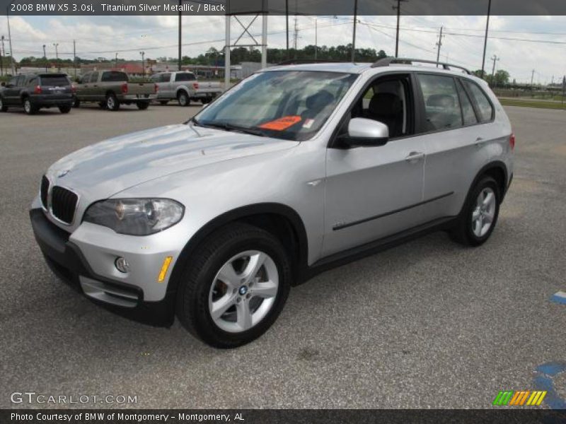 Titanium Silver Metallic / Black 2008 BMW X5 3.0si