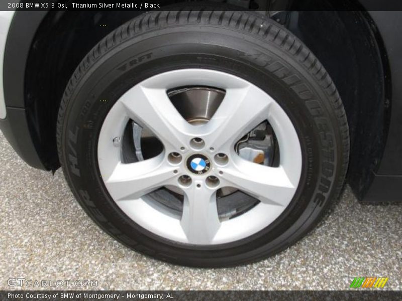 Titanium Silver Metallic / Black 2008 BMW X5 3.0si