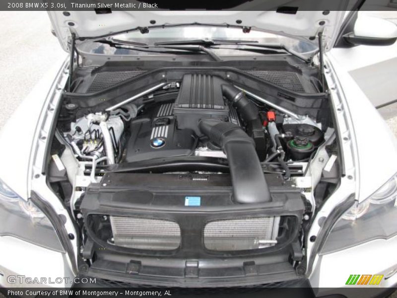 Titanium Silver Metallic / Black 2008 BMW X5 3.0si