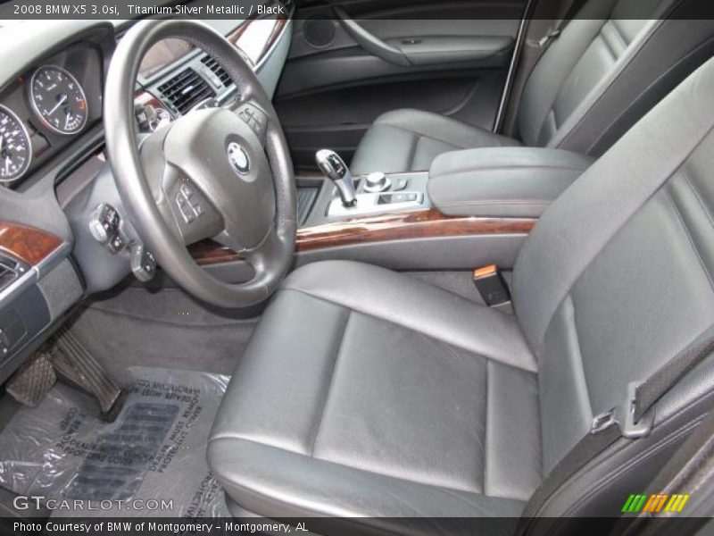 Titanium Silver Metallic / Black 2008 BMW X5 3.0si
