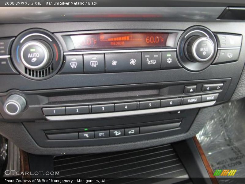 Titanium Silver Metallic / Black 2008 BMW X5 3.0si