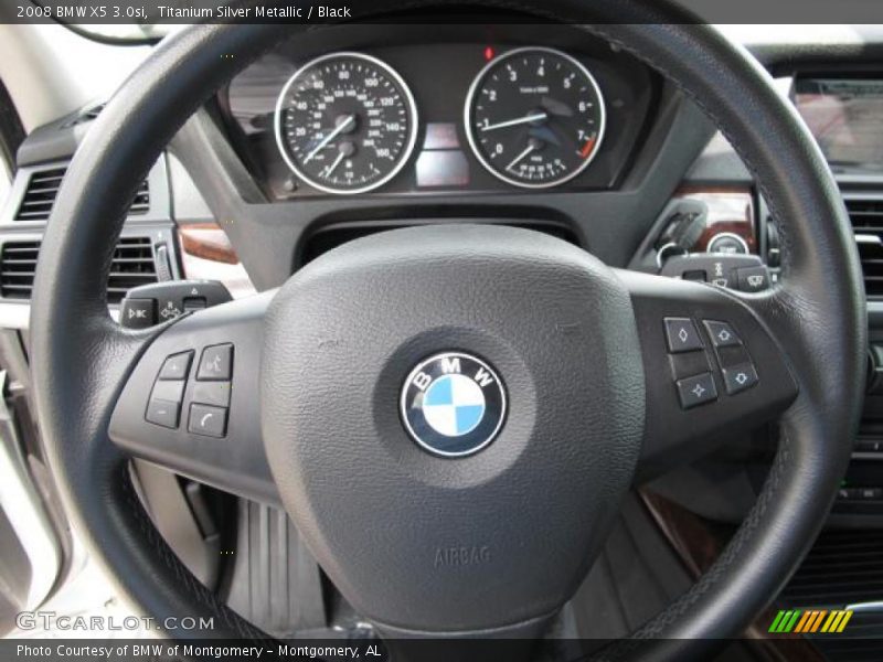 Titanium Silver Metallic / Black 2008 BMW X5 3.0si