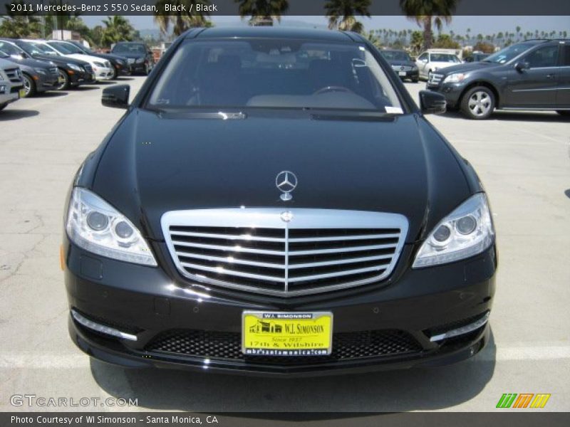 Black / Black 2011 Mercedes-Benz S 550 Sedan