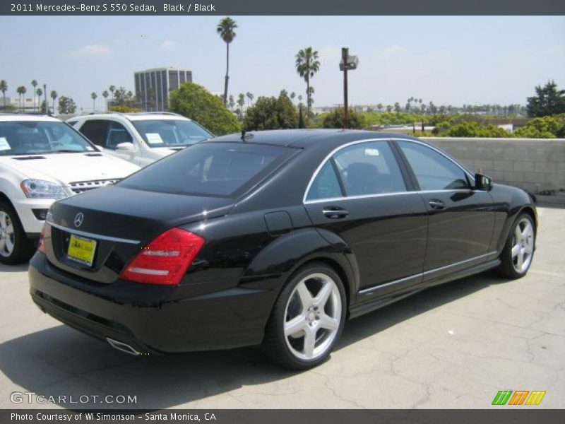 Black / Black 2011 Mercedes-Benz S 550 Sedan
