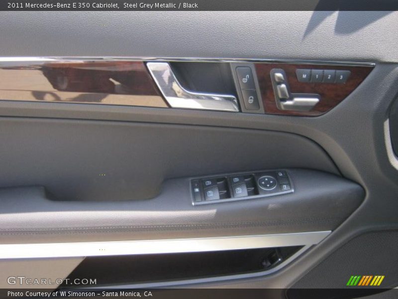 Steel Grey Metallic / Black 2011 Mercedes-Benz E 350 Cabriolet