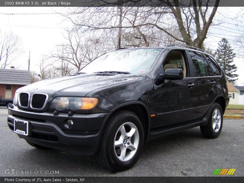 Jet Black / Beige 2003 BMW X5 3.0i