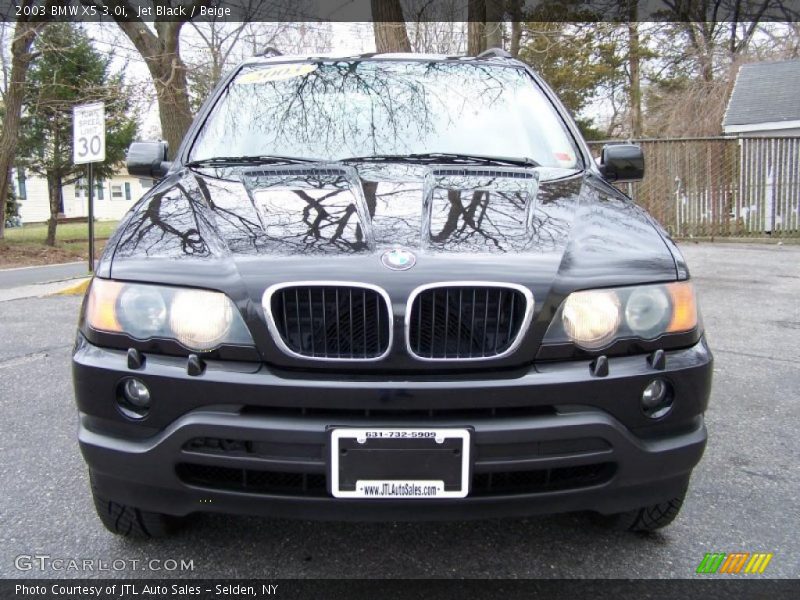 Jet Black / Beige 2003 BMW X5 3.0i
