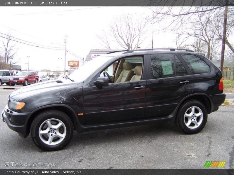 Jet Black / Beige 2003 BMW X5 3.0i