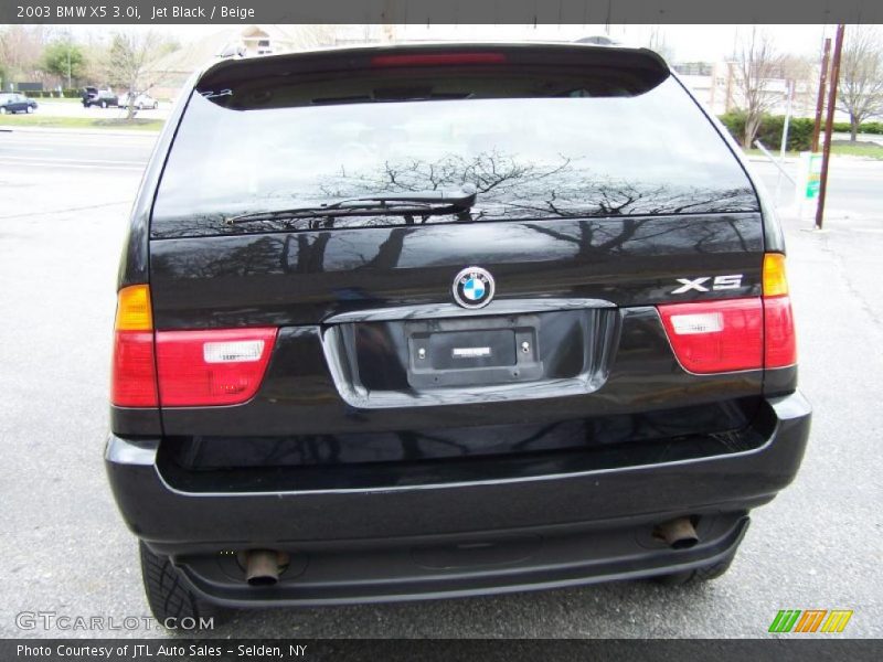 Jet Black / Beige 2003 BMW X5 3.0i