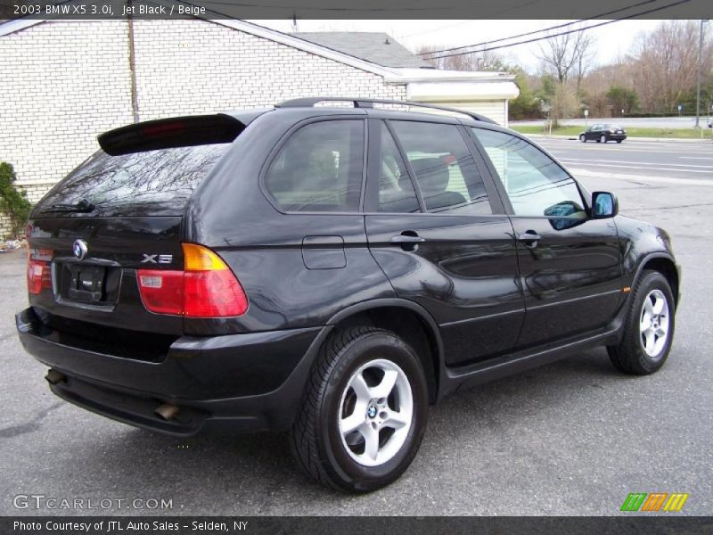 Jet Black / Beige 2003 BMW X5 3.0i