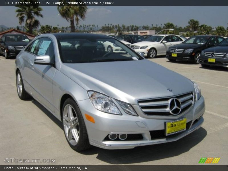 Iridium Silver Metallic / Black 2011 Mercedes-Benz E 350 Coupe