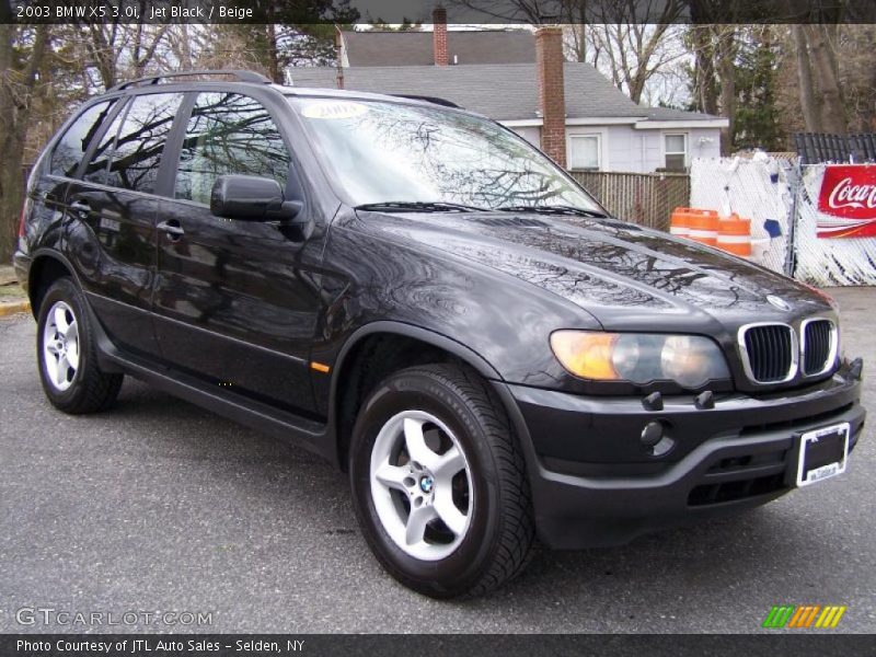 Jet Black / Beige 2003 BMW X5 3.0i