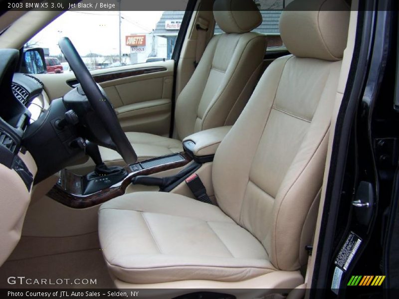 Jet Black / Beige 2003 BMW X5 3.0i