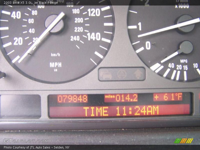 Jet Black / Beige 2003 BMW X5 3.0i