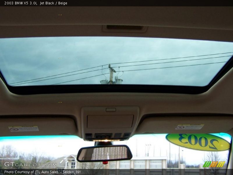 Jet Black / Beige 2003 BMW X5 3.0i
