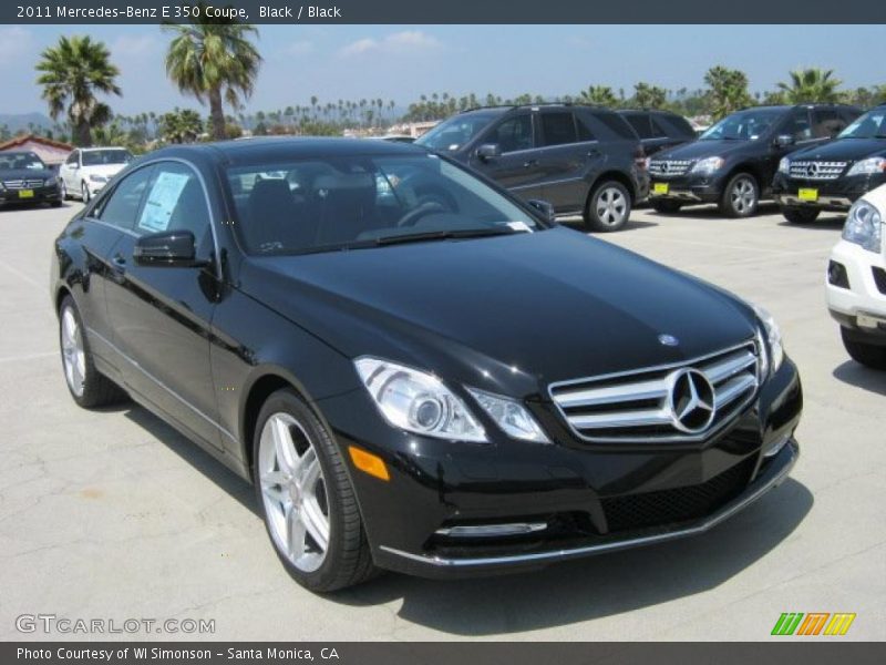 Black / Black 2011 Mercedes-Benz E 350 Coupe