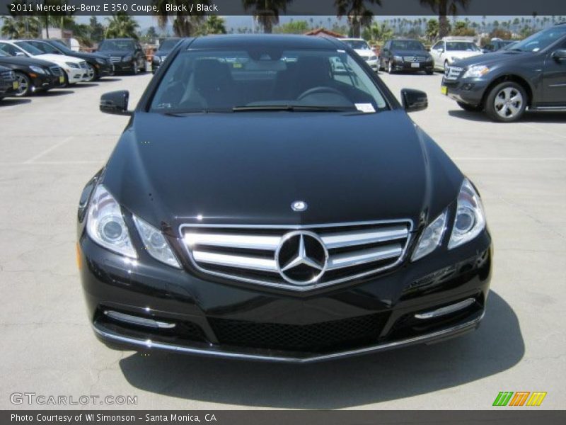 Black / Black 2011 Mercedes-Benz E 350 Coupe