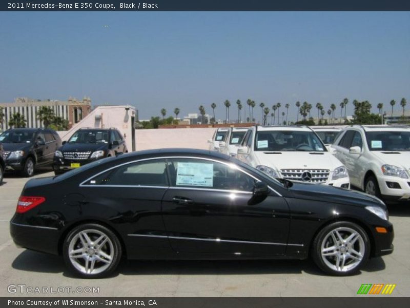 Black / Black 2011 Mercedes-Benz E 350 Coupe