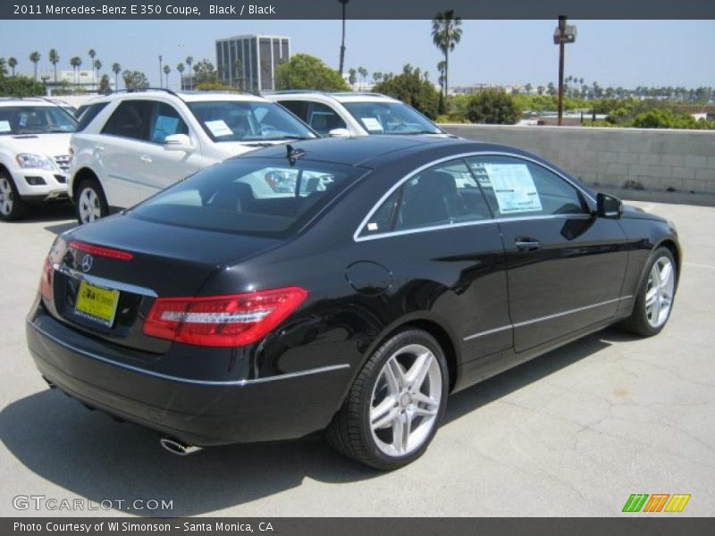 Black / Black 2011 Mercedes-Benz E 350 Coupe