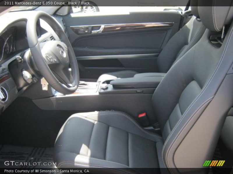 Black / Black 2011 Mercedes-Benz E 350 Coupe