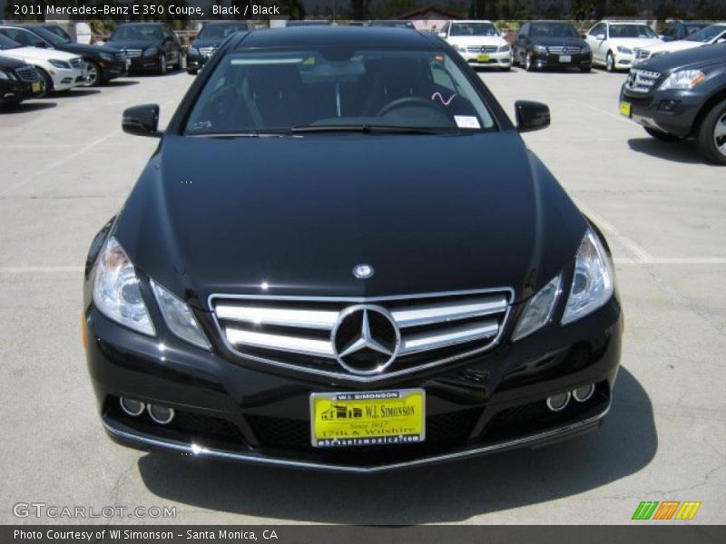 Black / Black 2011 Mercedes-Benz E 350 Coupe