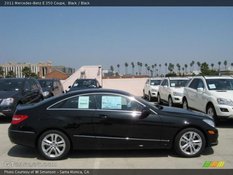 Black / Black 2011 Mercedes-Benz E 350 Coupe