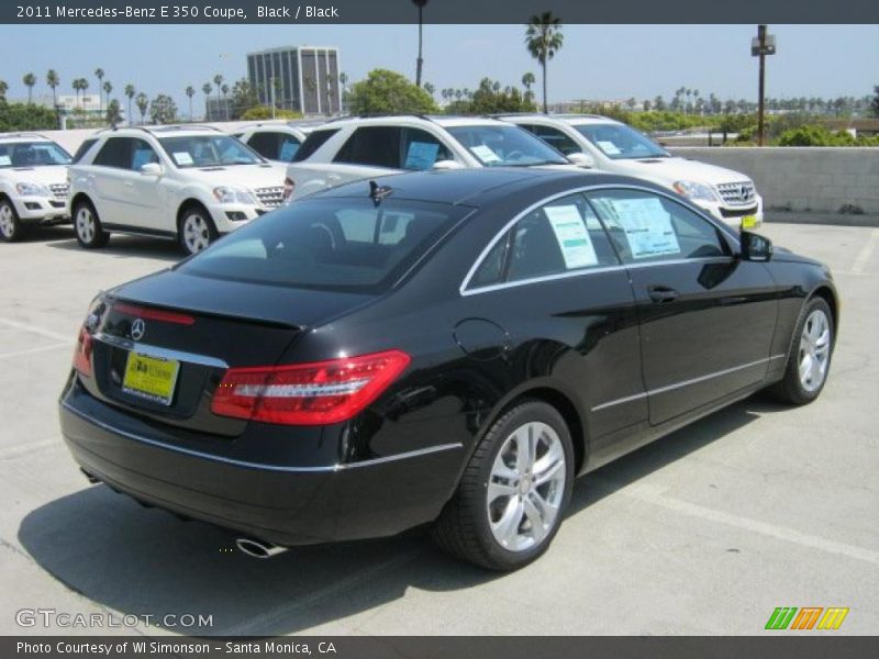 Black / Black 2011 Mercedes-Benz E 350 Coupe
