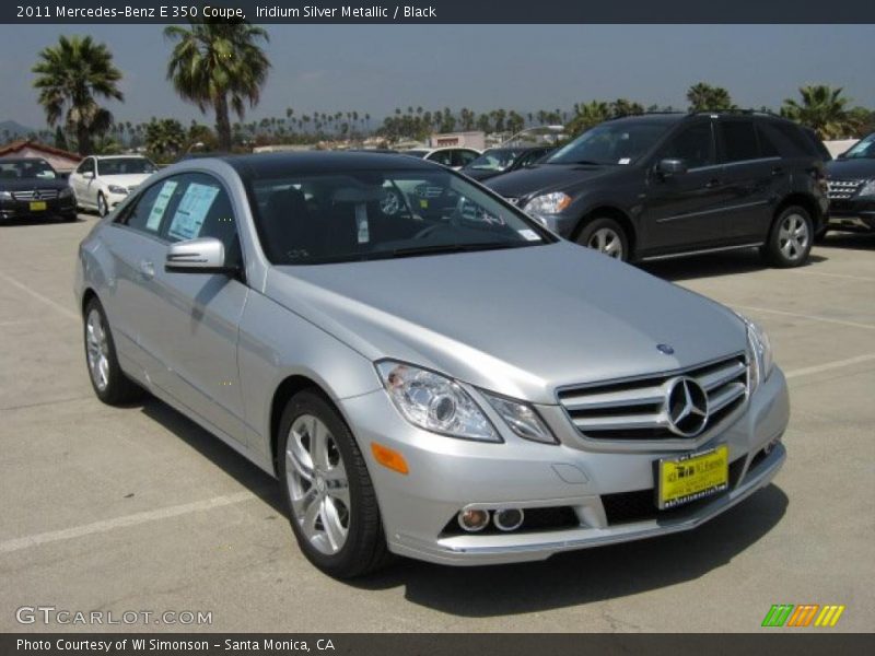 Iridium Silver Metallic / Black 2011 Mercedes-Benz E 350 Coupe