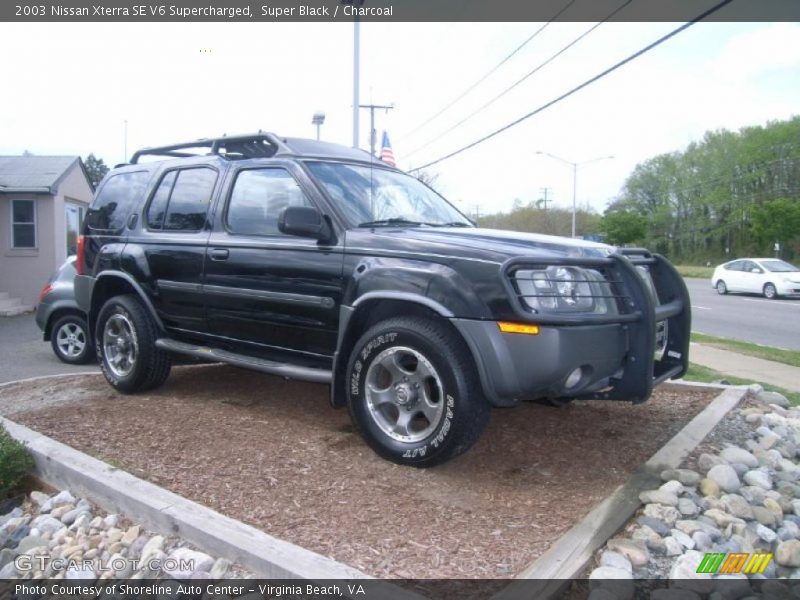 Super Black / Charcoal 2003 Nissan Xterra SE V6 Supercharged