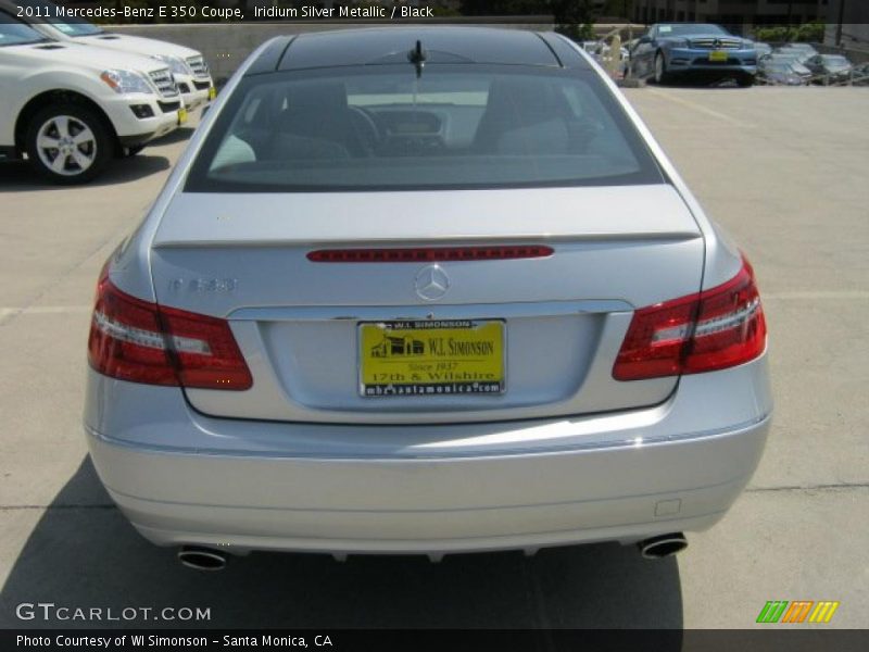 Iridium Silver Metallic / Black 2011 Mercedes-Benz E 350 Coupe