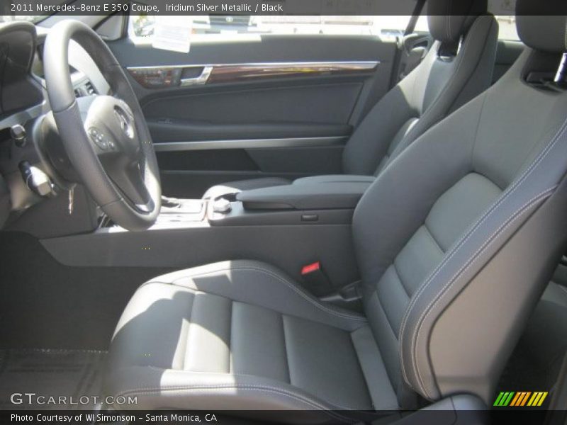 Iridium Silver Metallic / Black 2011 Mercedes-Benz E 350 Coupe