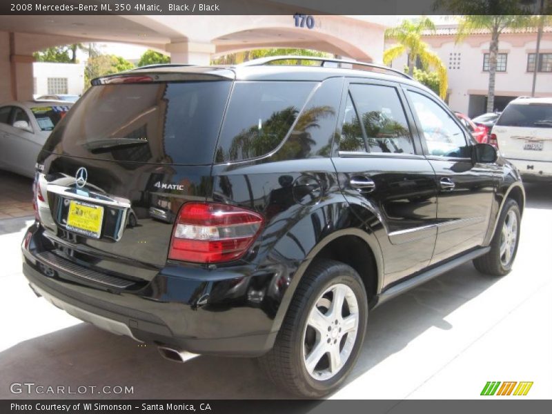 Black / Black 2008 Mercedes-Benz ML 350 4Matic