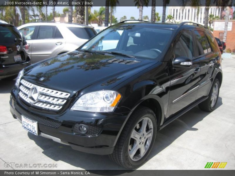 Black / Black 2008 Mercedes-Benz ML 350 4Matic