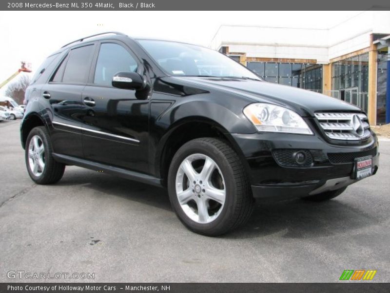 Black / Black 2008 Mercedes-Benz ML 350 4Matic