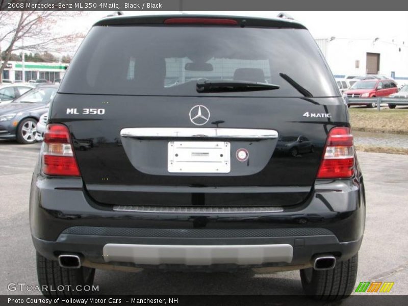 Black / Black 2008 Mercedes-Benz ML 350 4Matic