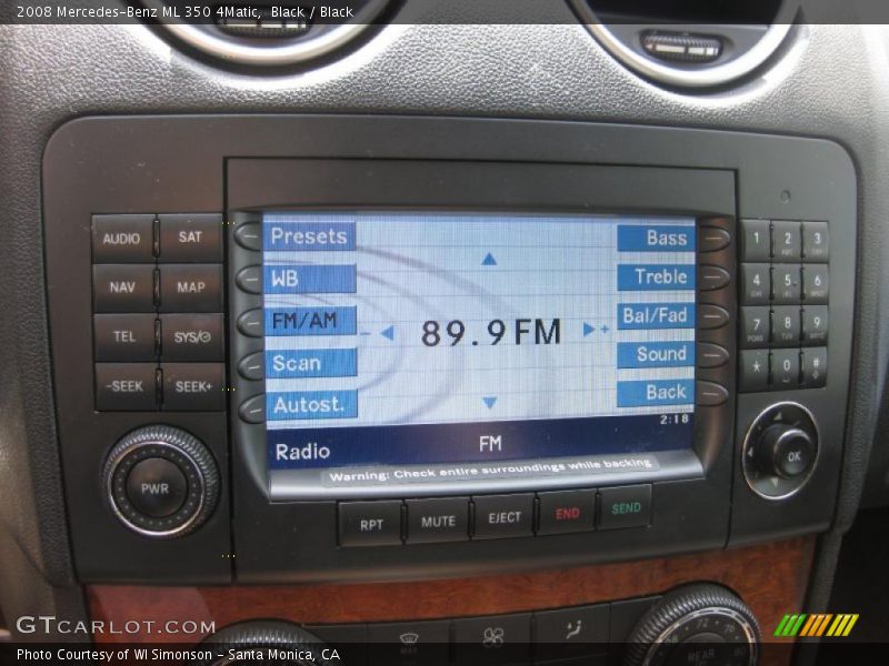 Black / Black 2008 Mercedes-Benz ML 350 4Matic
