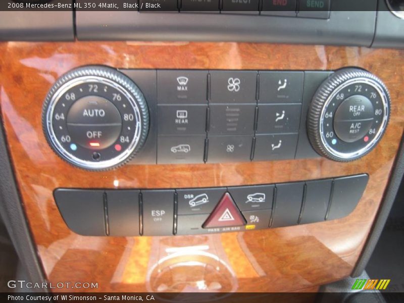 Black / Black 2008 Mercedes-Benz ML 350 4Matic