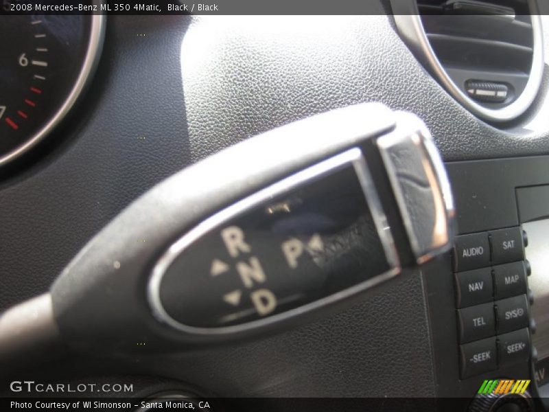 Black / Black 2008 Mercedes-Benz ML 350 4Matic