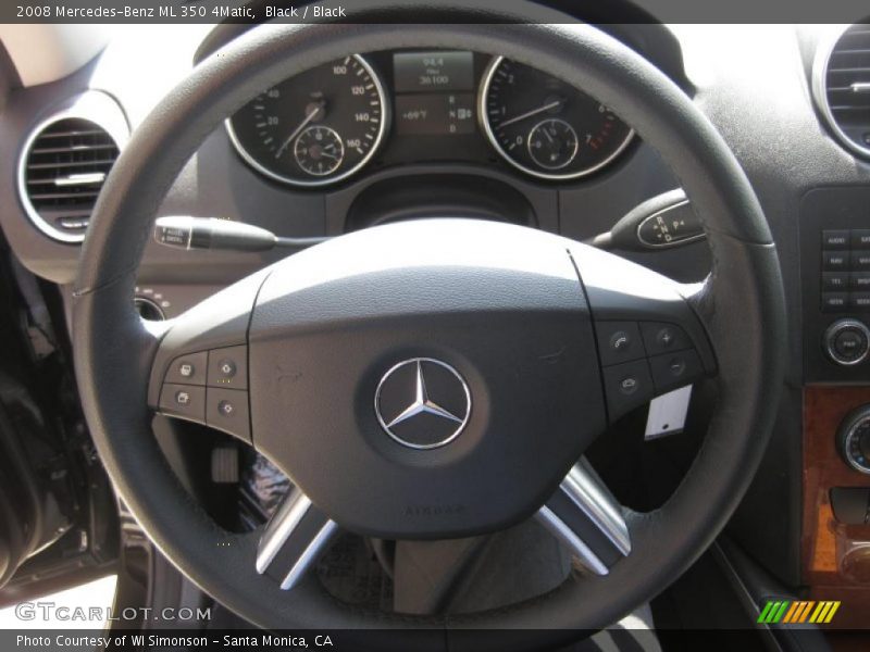 Black / Black 2008 Mercedes-Benz ML 350 4Matic
