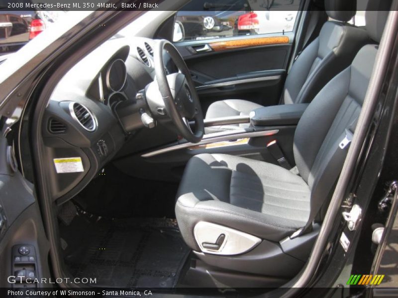 Black / Black 2008 Mercedes-Benz ML 350 4Matic