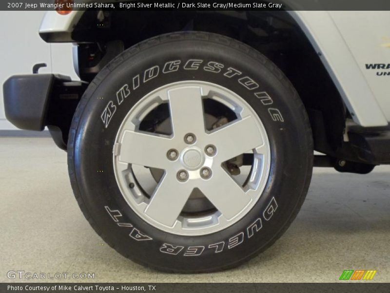 Bright Silver Metallic / Dark Slate Gray/Medium Slate Gray 2007 Jeep Wrangler Unlimited Sahara