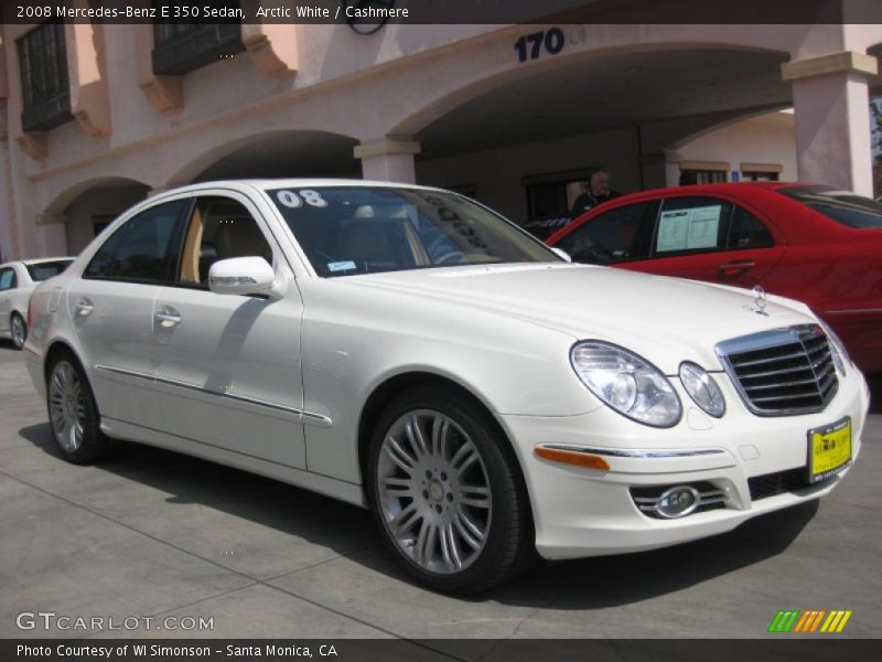 Arctic White / Cashmere 2008 Mercedes-Benz E 350 Sedan